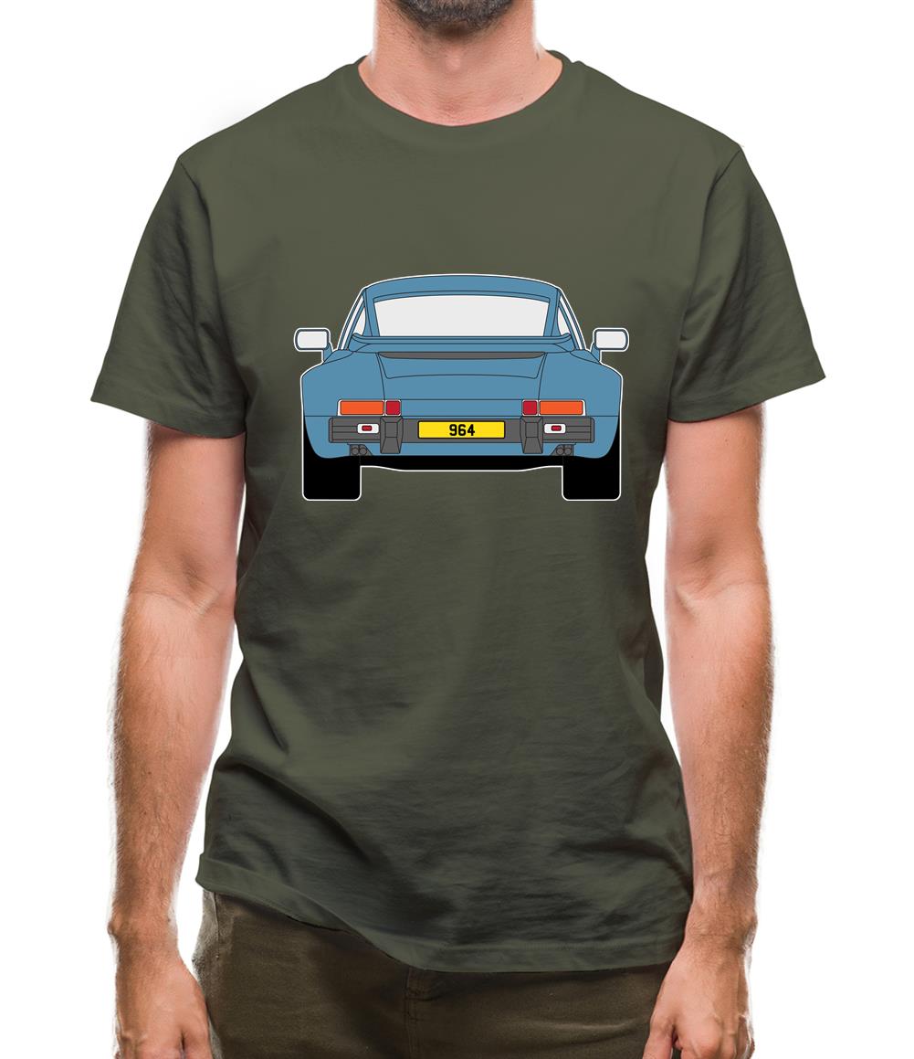 911 964 Rear Murano Green Mens T-Shirt