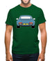 911 964 Rear Murano Green Mens T-Shirt
