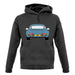 Porsche 911 964 Rear Murano Green unisex hoodie