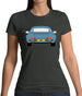 Porsche 911 964 Rear Murano Green Womens T-Shirt