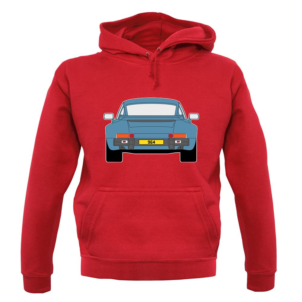 Porsche 911 964 Rear Murano Green unisex hoodie