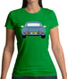 Porsche 911 964 Rear Murano Green Womens T-Shirt