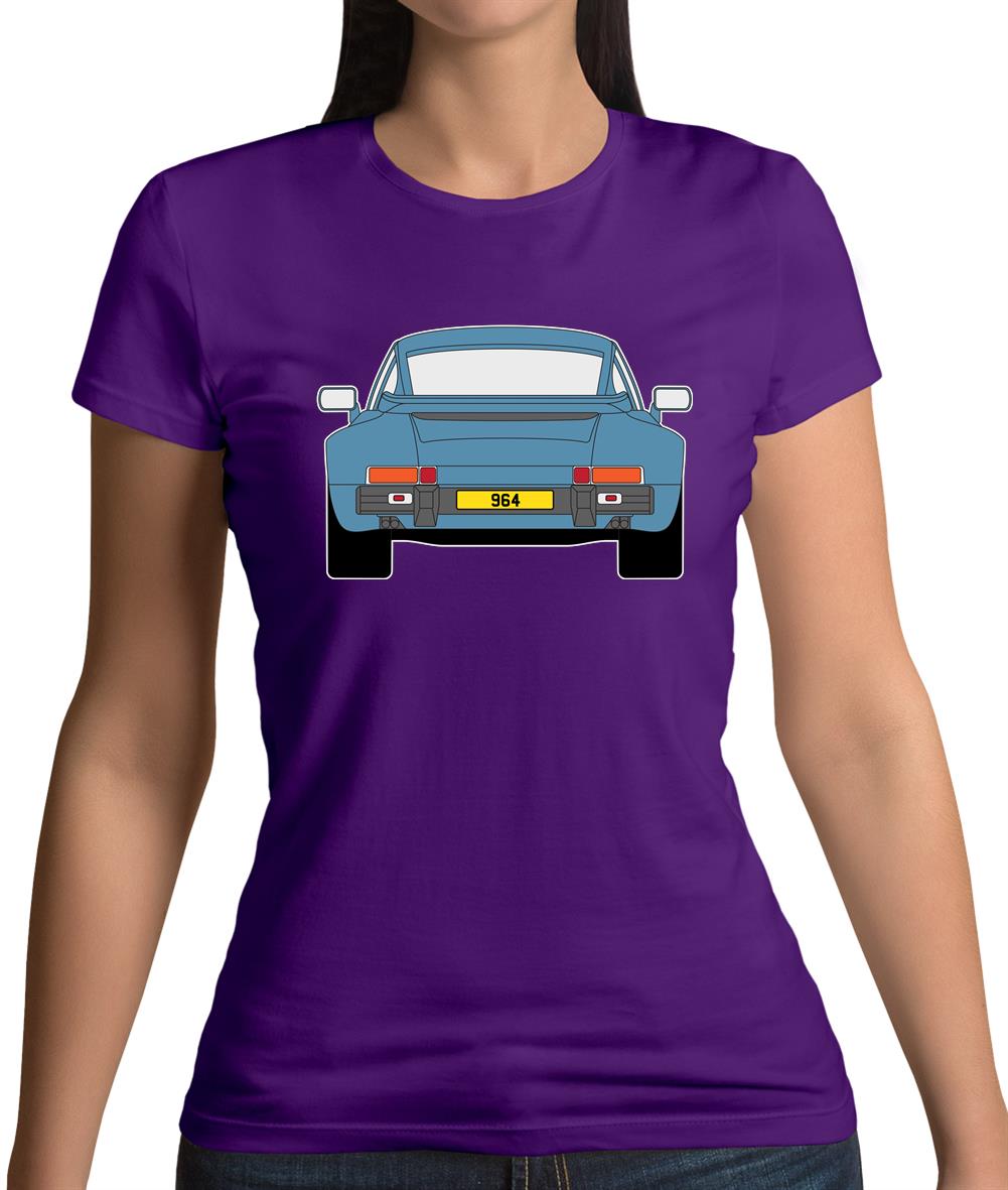 911 964 Rear Murano Green Womens T-Shirt