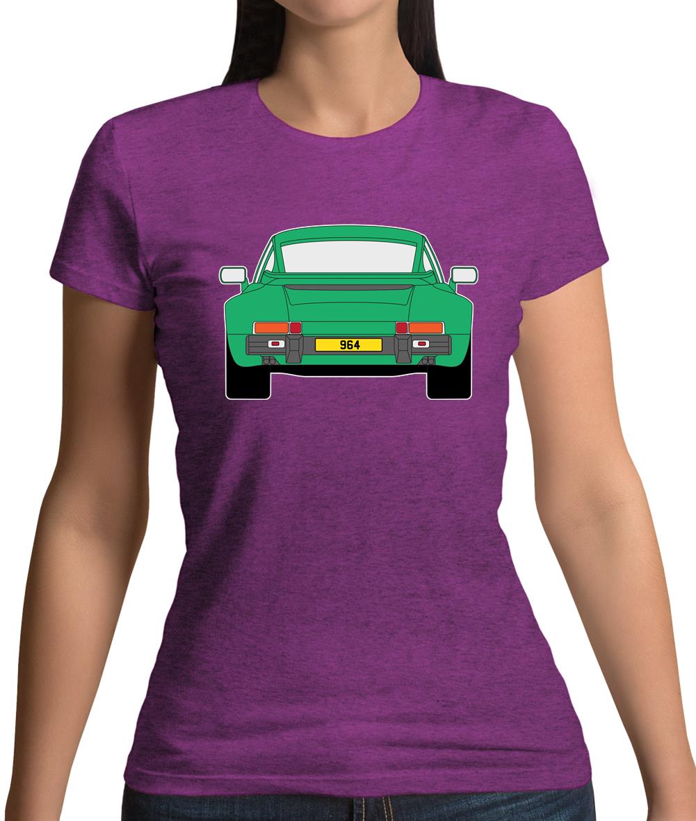 911 964 Rear Signal Green Womens T-Shirt