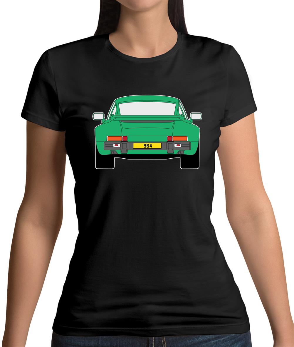 Porsche 911 964 Rear Signal Green Womens T-Shirt