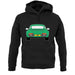 Porsche 911 964 Rear Signal Green unisex hoodie