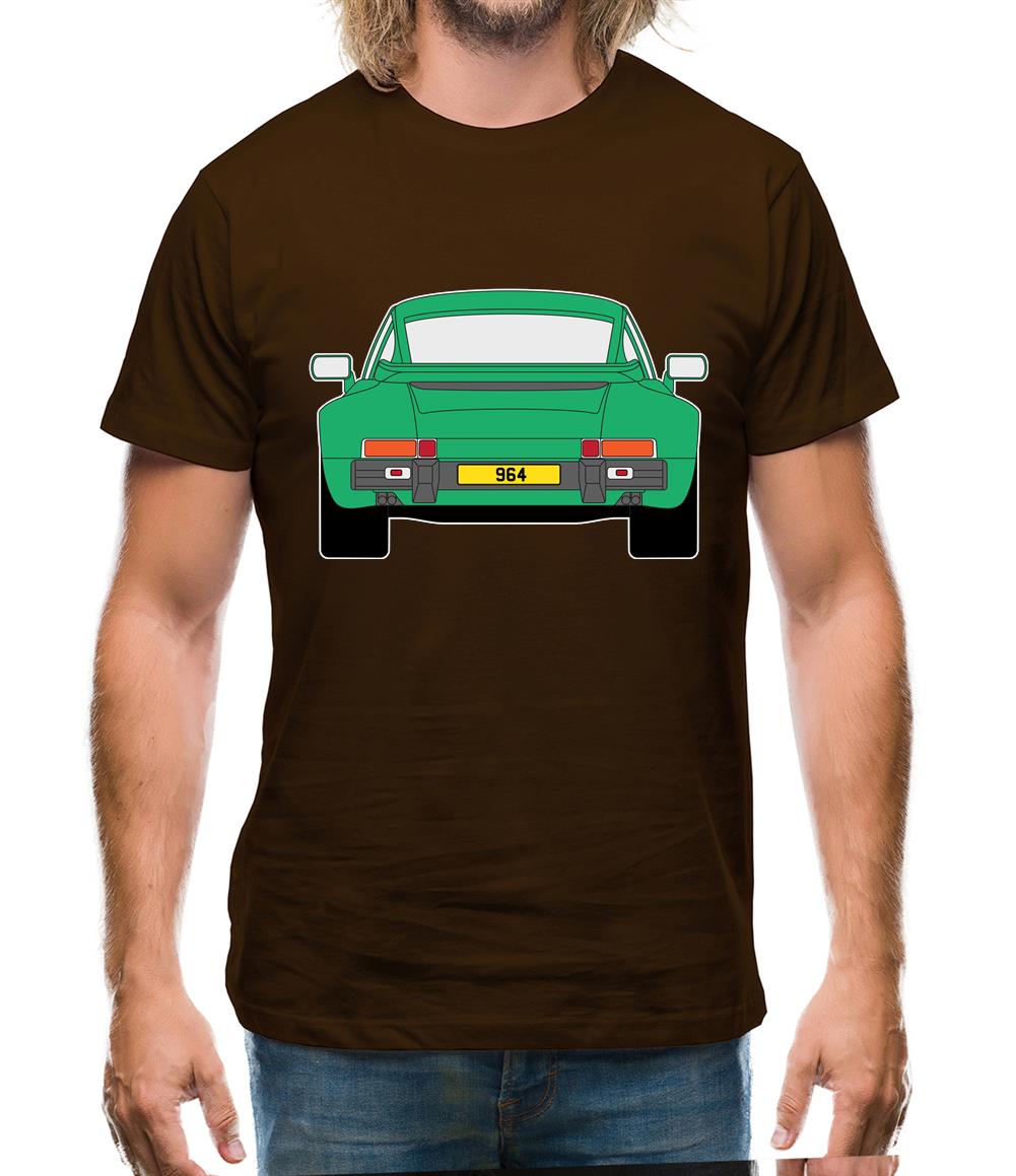911 964 Rear Signal Green Mens T-Shirt