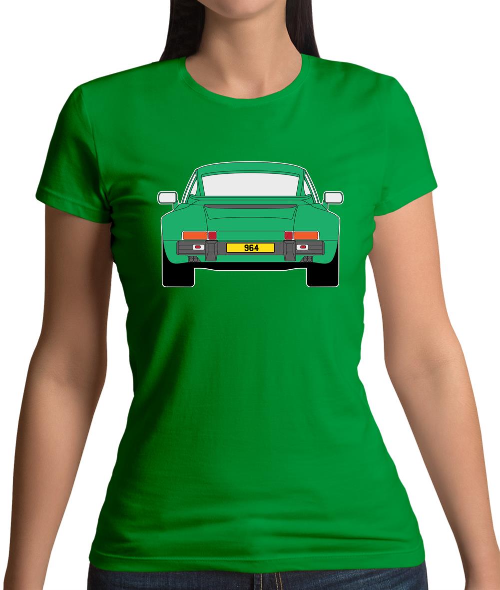 Porsche 911 964 Rear Signal Green Womens T-Shirt