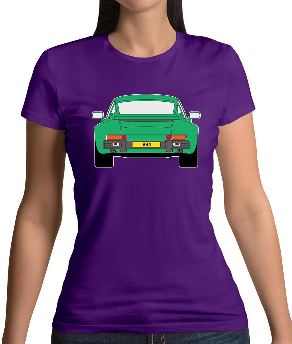 Porsche 911 964 Rear Signal Green Womens T-Shirt
