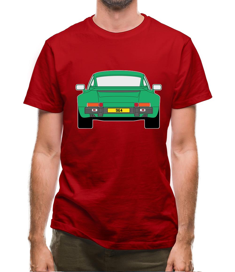911 964 Rear Signal Green Mens T-Shirt