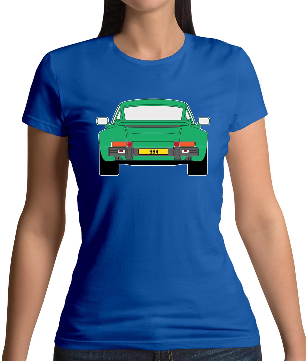 Porsche 911 964 Rear Signal Green Womens T-Shirt