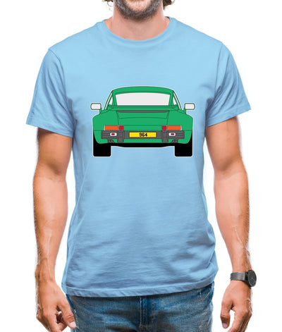 911 964 Rear Signal Green Mens T-Shirt