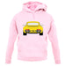 Porsche 911 964 Rear Summer Yellow unisex hoodie