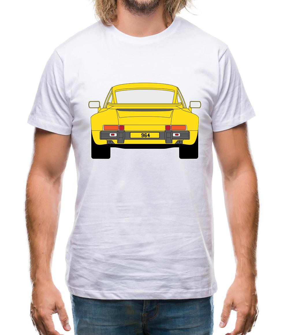 911 964 Rear Summer Yellow Mens T-Shirt