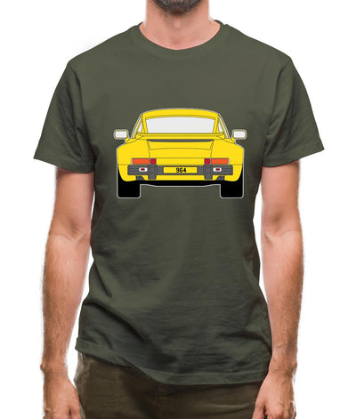 911 964 Rear Summer Yellow Mens T-Shirt