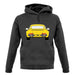 Porsche 911 964 Rear Summer Yellow unisex hoodie