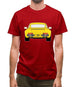 911 964 Rear Summer Yellow Mens T-Shirt