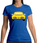 Porsche 911 964 Rear Summer Yellow Womens T-Shirt