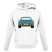 Porsche 911 964 Rear Turquoise unisex hoodie