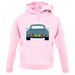 Porsche 911 964 Rear Turquoise unisex hoodie