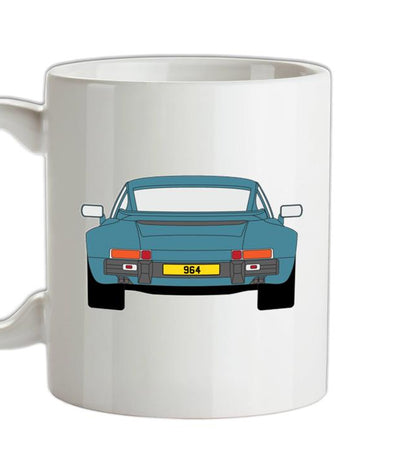 911 964 Rear Turquoise Ceramic Mug