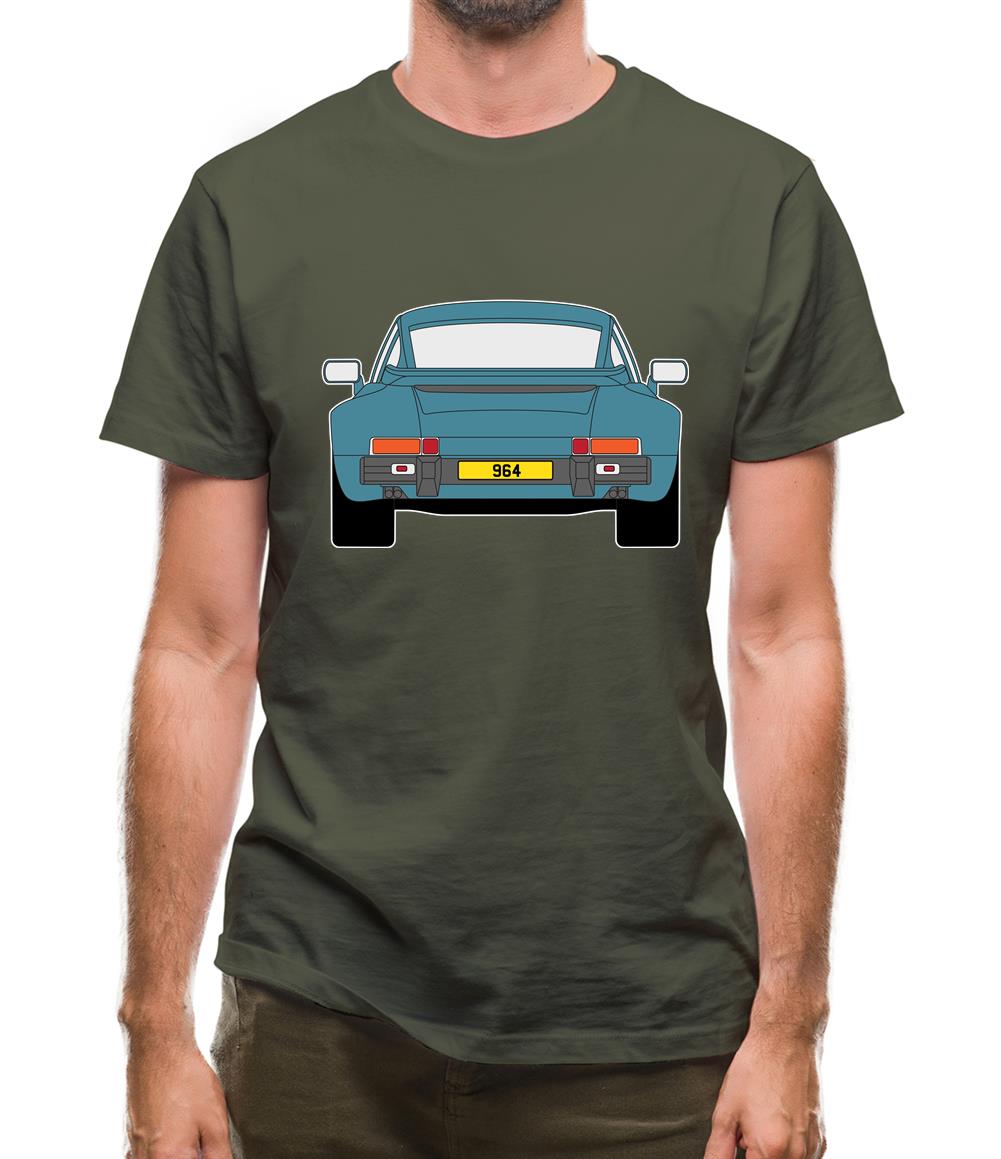 911 964 Rear Turquoise Mens T-Shirt