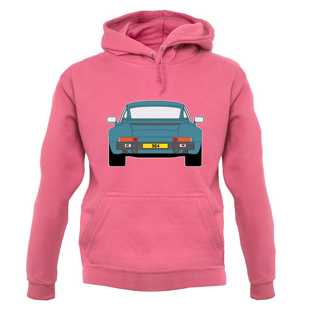 Porsche 911 964 Rear Turquoise unisex hoodie