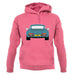 Porsche 911 964 Rear Turquoise unisex hoodie