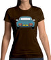 Porsche 911 964 Rear Turquoise Womens T-Shirt