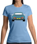 Porsche 911 964 Rear Turquoise Womens T-Shirt