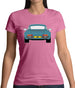 Porsche 911 964 Rear Turquoise Womens T-Shirt