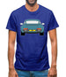 911 964 Rear Turquoise Mens T-Shirt