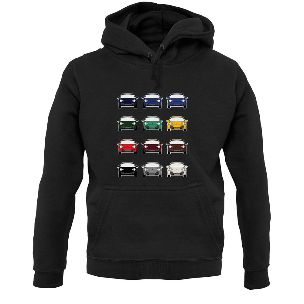 Box 996 T 12 Colour Grid Unisex Hoodie