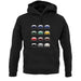 Porsche Box 996 T 12 Colour Grid unisex hoodie