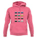 Porsche Box 996 T 12 Colour Grid unisex hoodie