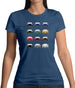 Porsche Box 996 T 12 Colour Grid Womens T-Shirt