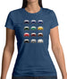 Porsche Box 996 T 12 Colour Grid Womens T-Shirt