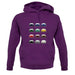 Porsche Box 996 T 12 Colour Grid unisex hoodie