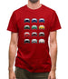 Box 996 T 12 Colour Grid Mens T-Shirt