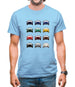 Box 996 T 12 Colour Grid Mens T-Shirt