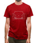 996 Front Outline Mens T-Shirt