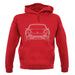 Porsche 997 Front Outline unisex hoodie