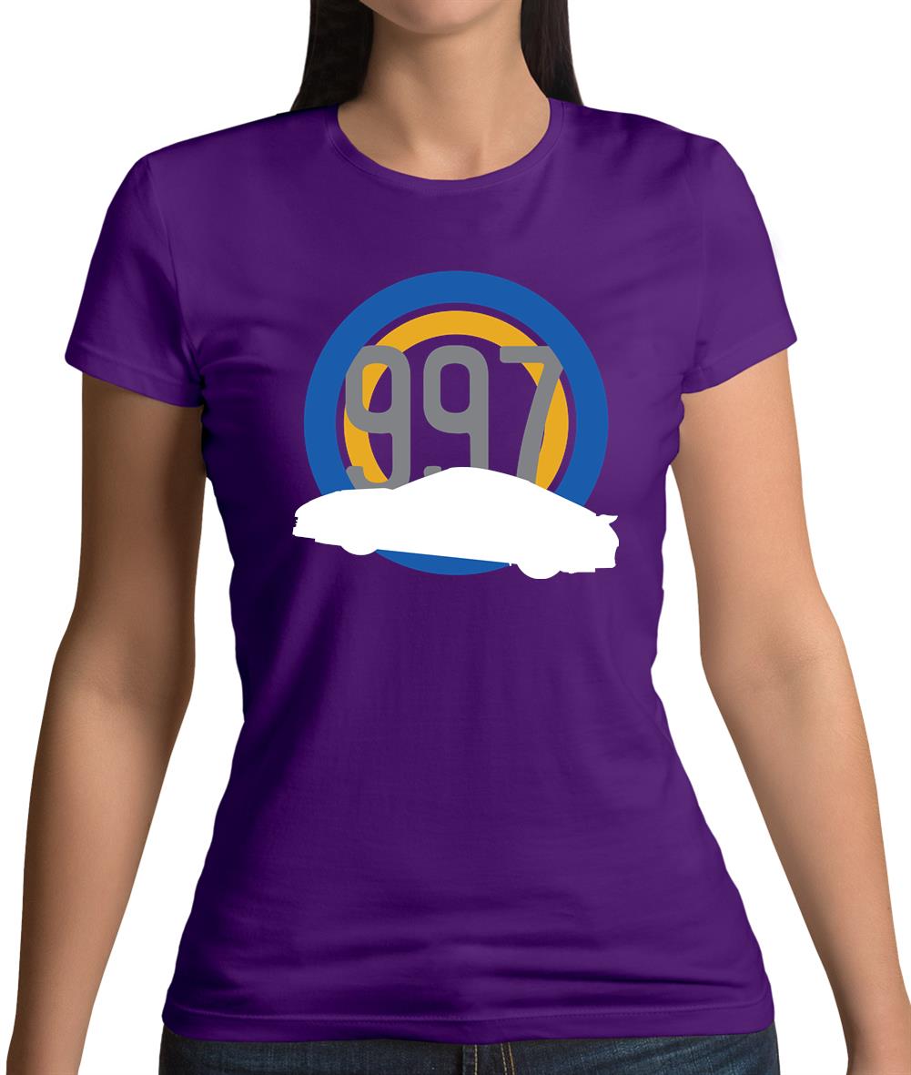 Porsche 997 Silhouette Womens T-Shirt