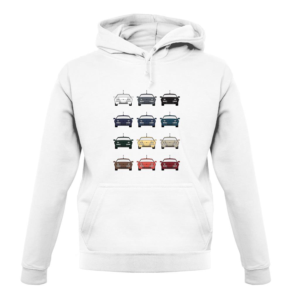Porsche Box 928 T 12 Colour Grid unisex hoodie