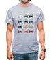 Box 928 T 12 Colour Grid Mens T-Shirt