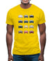 Box 928 T 12 Colour Grid Mens T-Shirt