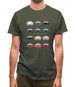 Box 928 T 12 Colour Grid Mens T-Shirt