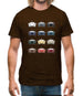 Box 928 T 12 Colour Grid Mens T-Shirt