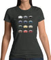 Porsche Box 928 T 12 Colour Grid Womens T-Shirt