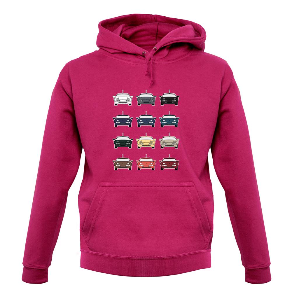 Porsche Box 928 T 12 Colour Grid unisex hoodie